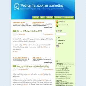 Weblog for Moskjr Marketing