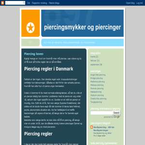 Piercingsmykker og Piercinger