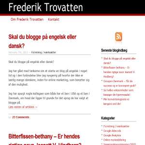 Adwords og SEO blog af Frederik Trovatten